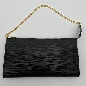 Louis Vuitton Epi Pochette Black #2